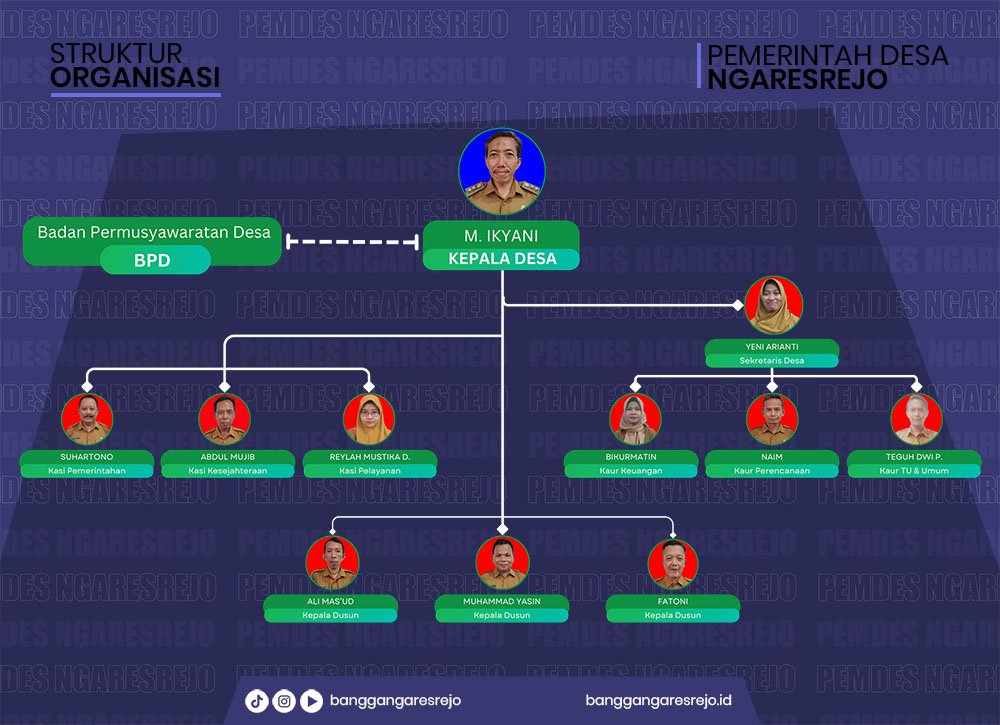 Struktur Organisasi Struktur Organisasi Pemerintah Desa Ngaresrejo